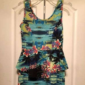 Peplum Island Dress
